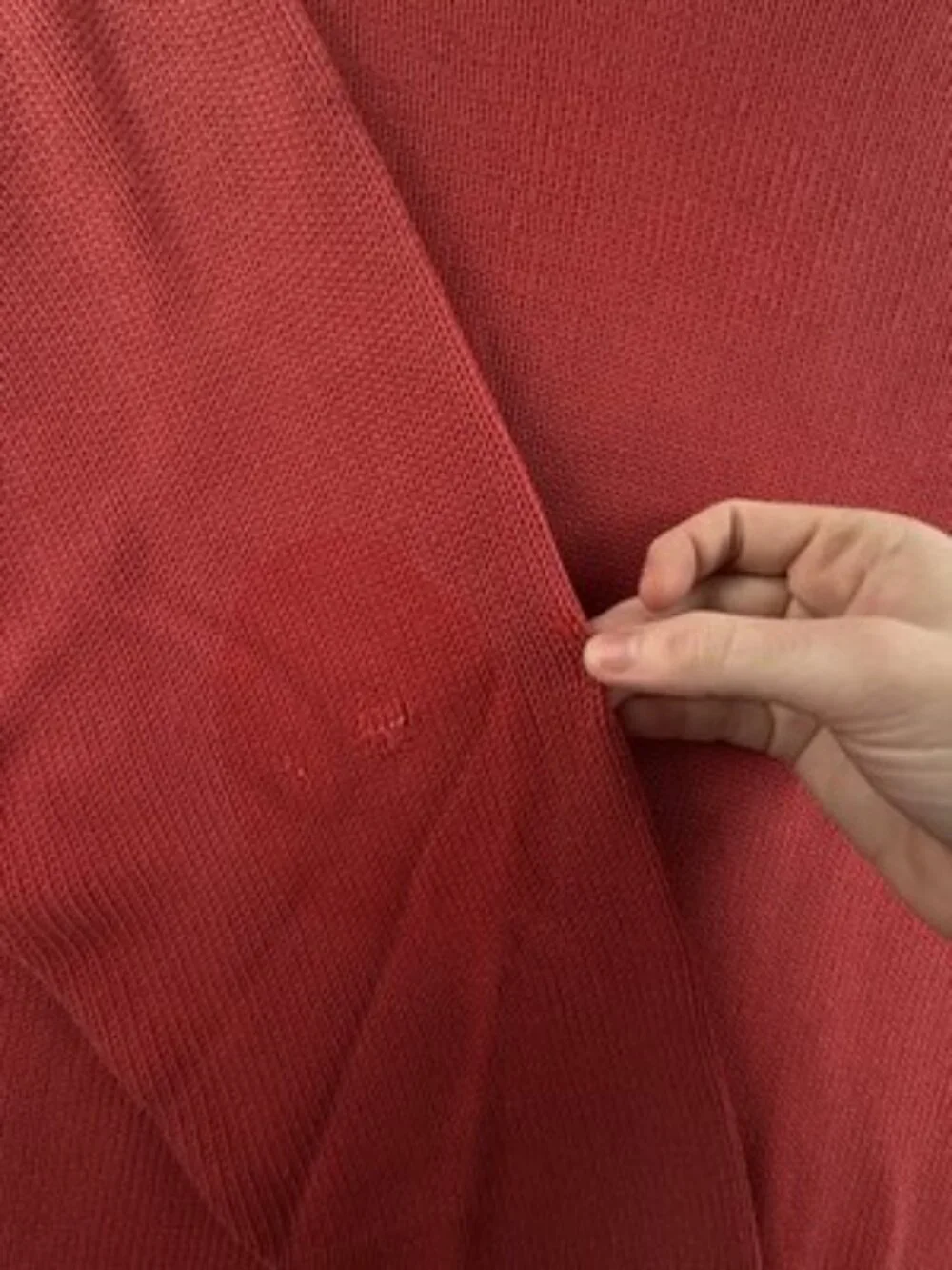Burberry London Sweater Red Logo Mens Crew Neck Pullover 6 Long Sleeve Solid